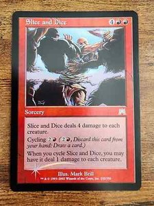 MTG FOIL Slice and Dice Onslaught NM L4