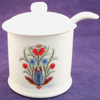 Bergquist Imports 3 Pc. Scandinavian Tall Sugar, Jam, Jelly or Honey Jar, Mint!