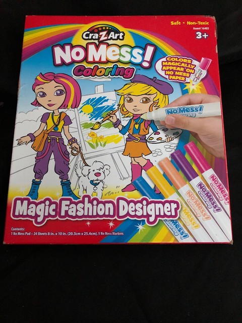 Cra Z Art No Mess Coloring Book Magic Fashion Design New | eBay