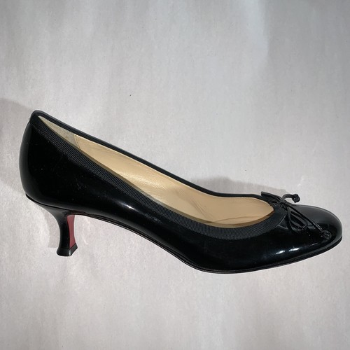 39.5 black patent kitten heel pumps | eBay