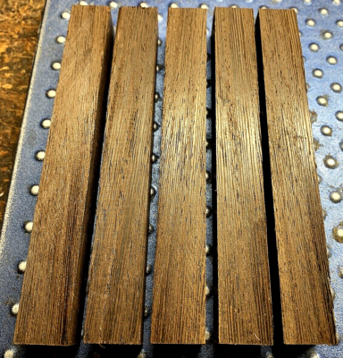 ONE EACH KILN DRIED EXOTIC WENGE, PADAUK, PURPLEHEART, BUBINGA PLATTER 6 X 6 X 2