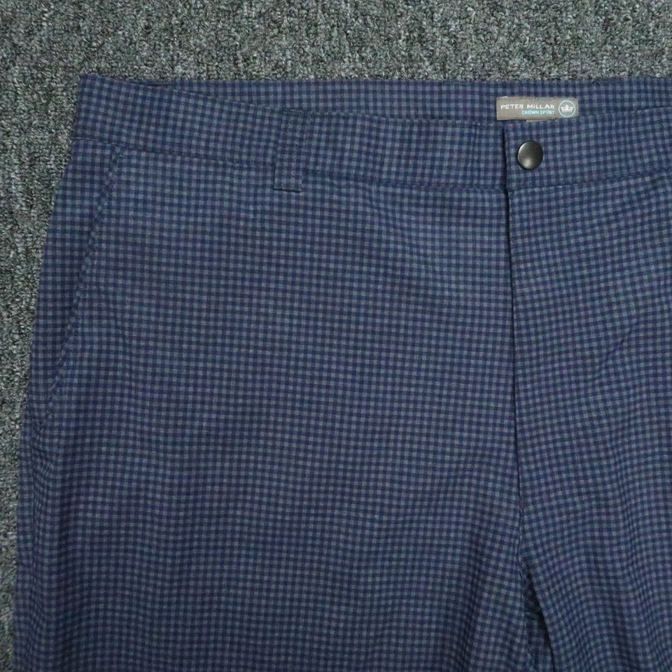 Pantalones Cortos Peter Millar Para Hombre 40 Azul Shackleford Híbrido Corona Guinga Rendimiento Foto 2 de 4