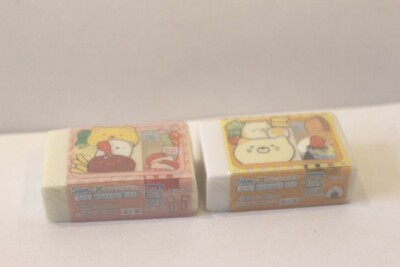 San-x Mini Radiergummi Sumikko Gurashi NEU 2 Packungen Lunch Obento Form