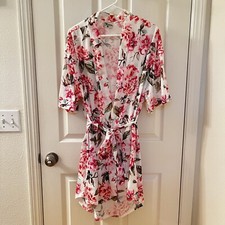 Show Me Your Mumu Brie Robe Garden of Blooms Pink Lightweight Women's One Size