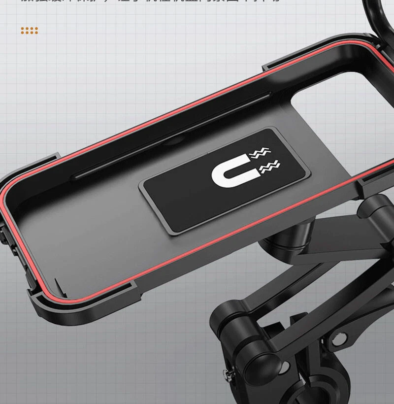 Bicycle Motorcycle Electric Bike E-Bike Handlebar Waterproof Phone Case Holder - Image 2 of 4