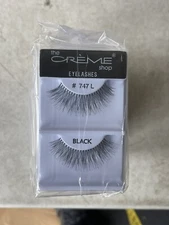 12 PACK of CREME 747L BLACK 100% HUMAN HAIR EYELASHES BRAND NEW!!!!!