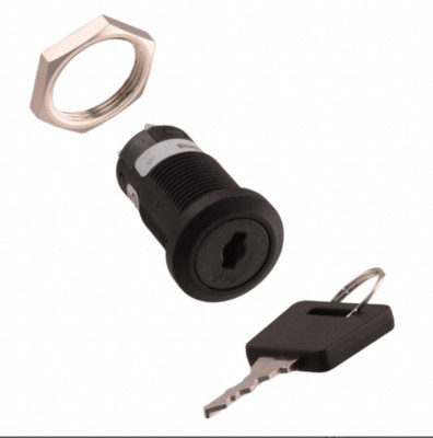 2 Pack NKK Switches of America CKM13EFW01 Keylock Switch 16mm 3 Position NEW