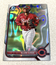 2022 Bowman Chrome Prospects Lava Refractor #BCP-142 Allan Cerda Reds /399