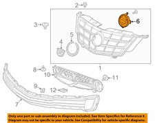 GM OEM 2014 ELR Front Bumper Grille Grille Co...