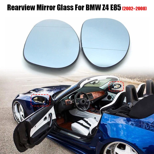 For BMW E85 Z4 2002-2008 Set of Left & Right Door Rearview Mirror Glasses Heated