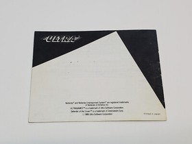 Defender of the Crown Nintendo NES Box and Manual Only *damage