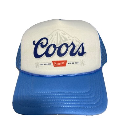 Coors Banquet Beer Trucker Hat Baseball 