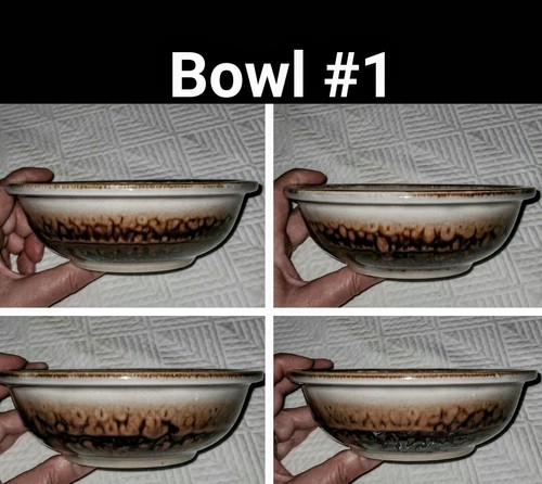 4 Bing & Grondahl 6.5" MEXICO Rim Cereal BOWLS Kronjyden Nissen Denmark VINTAGE - Picture 5 of 20