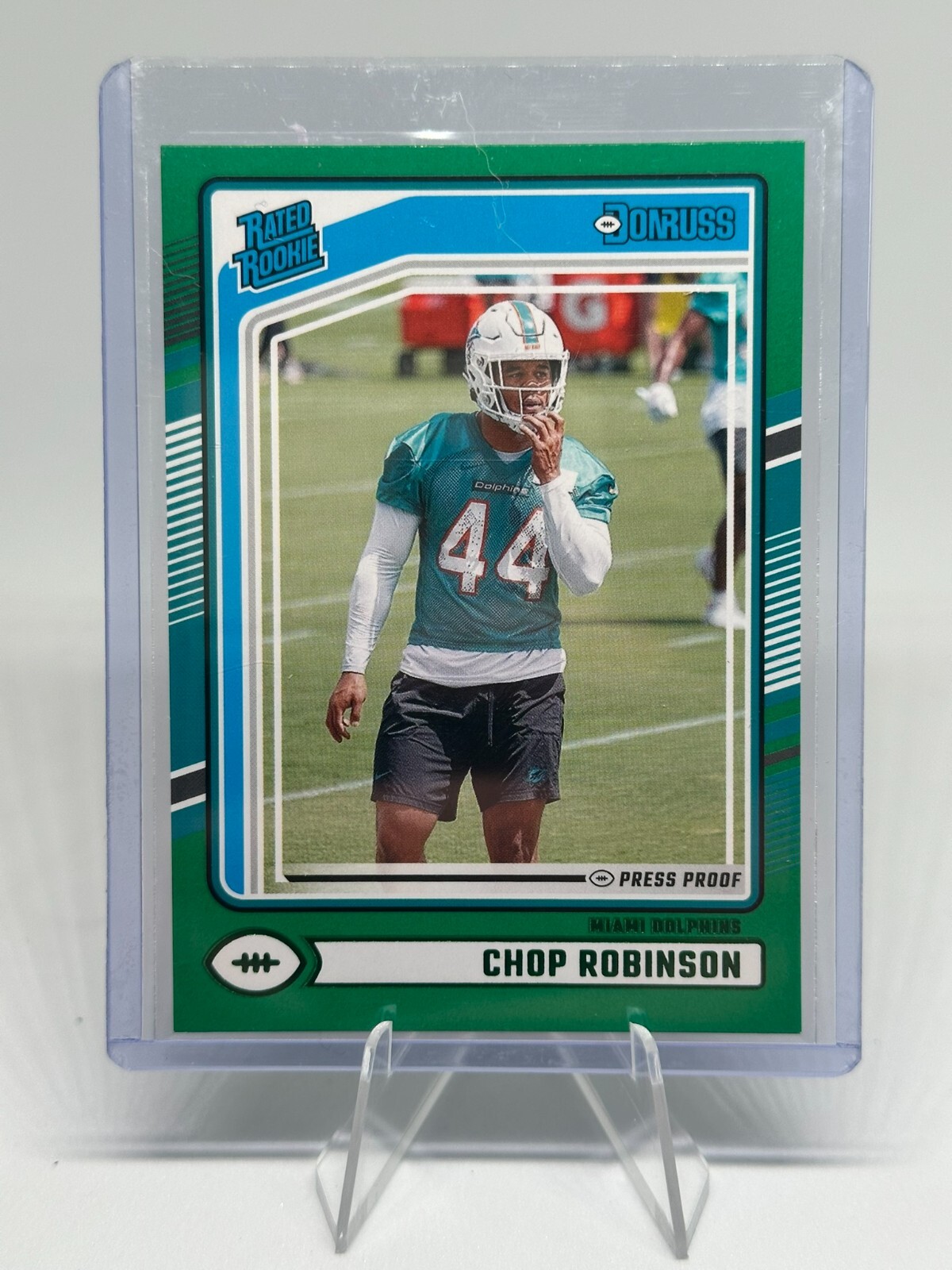 2024 Panini Donruss - Green Press Proof Rated Rookie #351 Chop Robinson (RC)