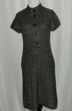 Classiques Entier Women's Knit Sweater Dress Buttoned Size XS #