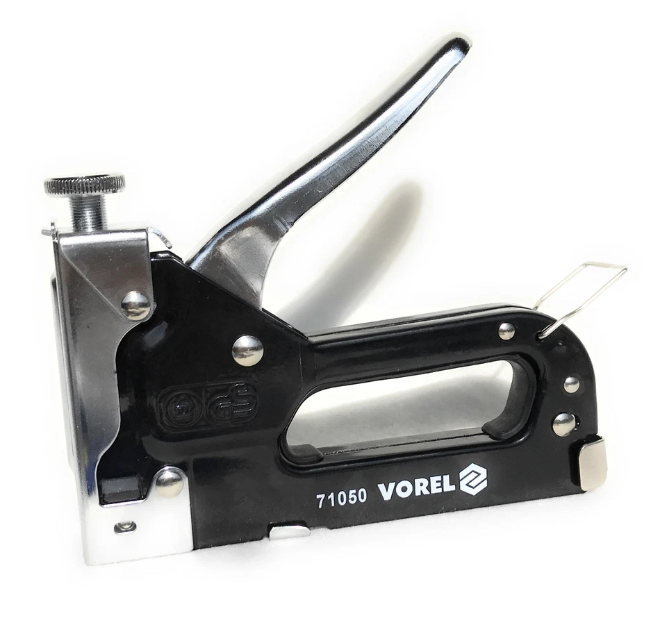 Tacker VOREL Handtacker Set Hefter + 6000 Klammern Nägel Nagler Klammergerät - Bild 2 von 4