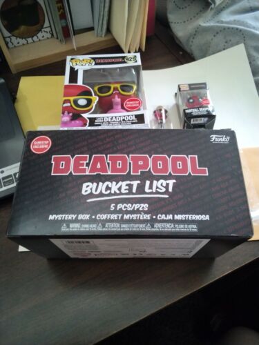 2021 Funko Pop  Lazy River Deadpool  Mystery Box With All 5 Pcs - Afbeelding 1 van 10