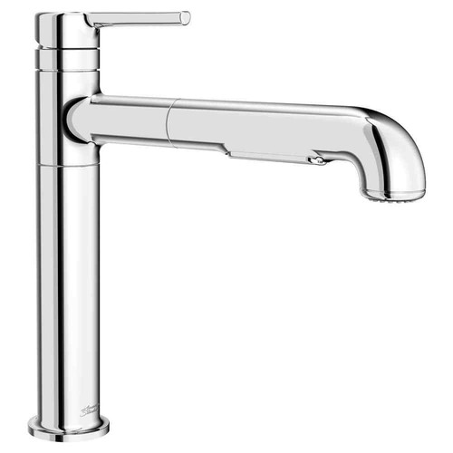 Studio S Single-Handle Pull-Out Sprayer Kitchen Faucet with Dual Spray in Polish
