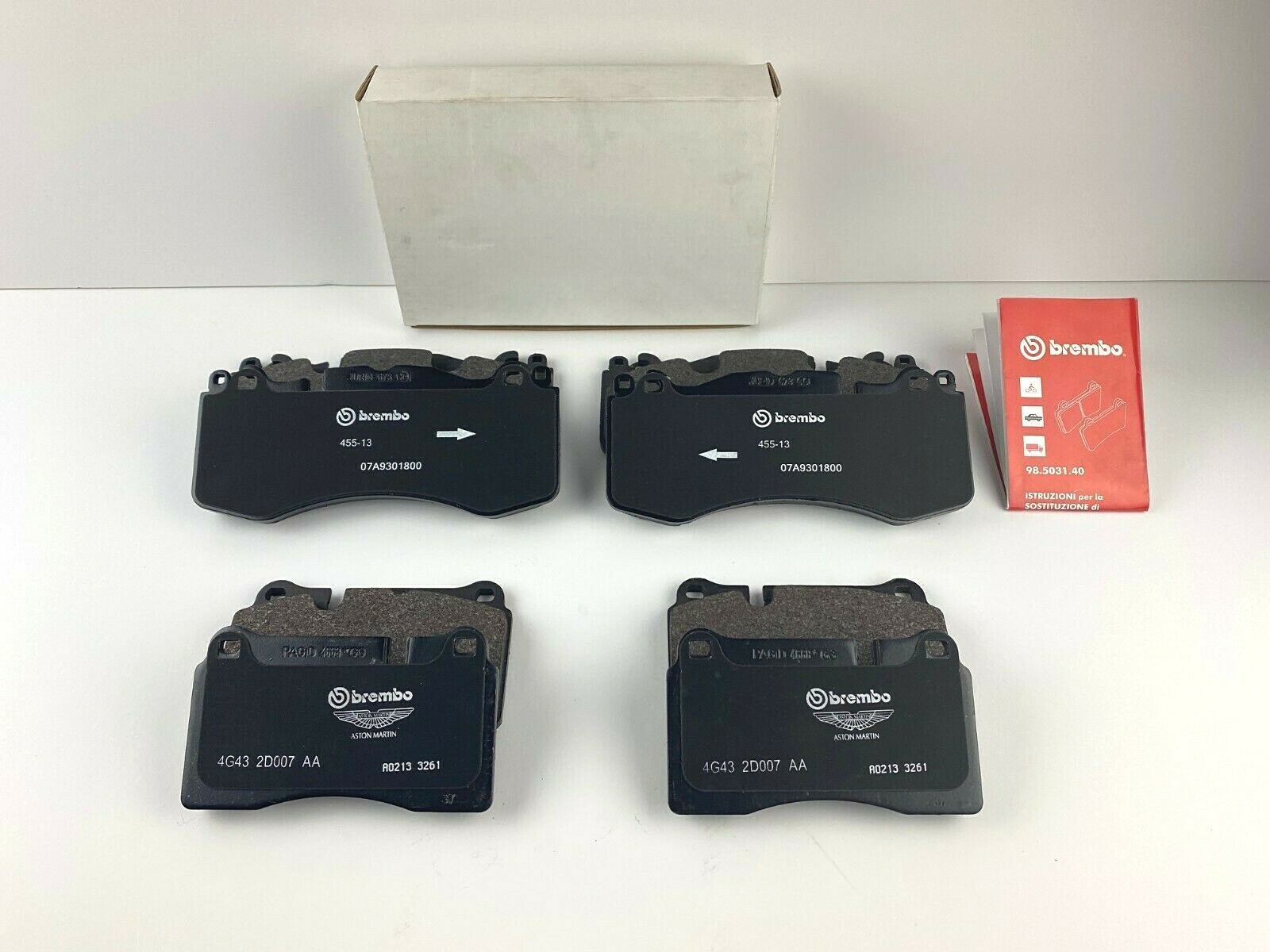 🚚Aston Martin Vantage S Front & Rear Brake Pads - Genuine