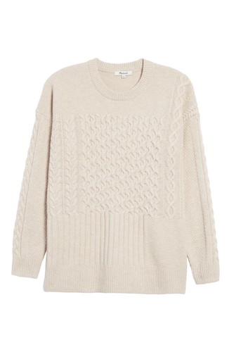 Women's Madewell Patchwork Cable Knit 