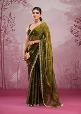 Saree Blouse Bollywood Party Wear Indian Pakistani New Sari Wedding Designer