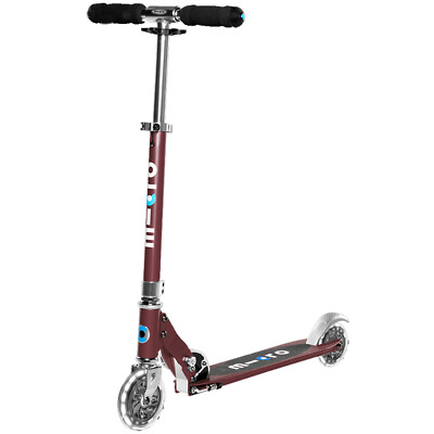 Micro Scooter Sprite LED Roller Kinderroller Kinder Cityroller Autum Red Weinrot