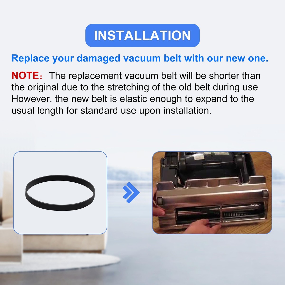 Vacuum Cleaner Belts Vacuum Belt For Riccar 2000, 4000, 8000 Series