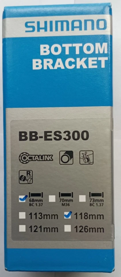 Shimano BB-ES300 bottom bracket 68 - 118 mm BNIB - Image 2 of 4