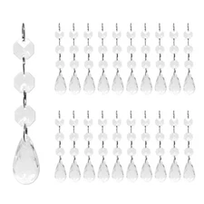 Wrapables Acrylic Hanging Crystal Bead Strands for Chandeliers (20pcs)