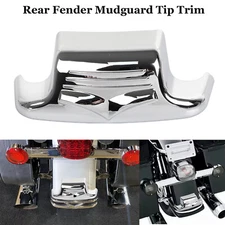 Chrome Rear Fender Tip Trim Trailing For Harley Electra Glide Road King 80-2013