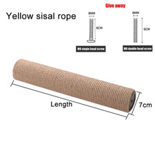 Cat Scratching Post for Cat Tree Tower DIY Cat Climbing Frame Replacement Post S