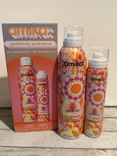 Amika Perk Up Dry Shampoo Duo Set 5.3 oz  1.8 oz Standard and Travel Size