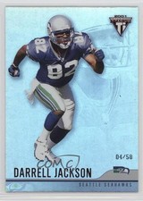 2001 Pacific Private Stock Titanium Red 4/58 Darrell Jackson #127 s7f