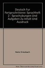 Deutsch Fur Fortgeschrittene Paperback Heinz ...