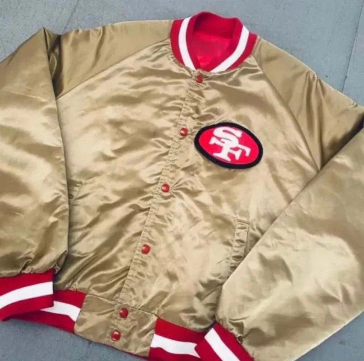 Vintage 90s San Francisco 49ers Satin Bomber Jacket - Limited sizes image 2