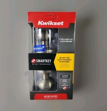 NIB Kwikset Juno Keyed Entry Door Knob Deadbolt Signature Set Brass 97402-735