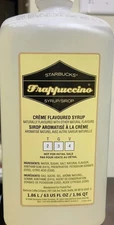 Starbucks Frappuccino Creme Flavored Syrup 1/2 Gallon, BestBy 12/2025 Size 63oz