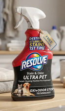 Resolve Ultra Pet Carpet Cleaner Spray   for Removal of Pet Stains  Odors32oz