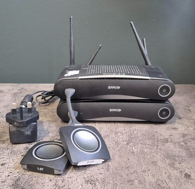 2x Barco ClickShare CSE-200 Wireless Presentation System + 2x USB Button