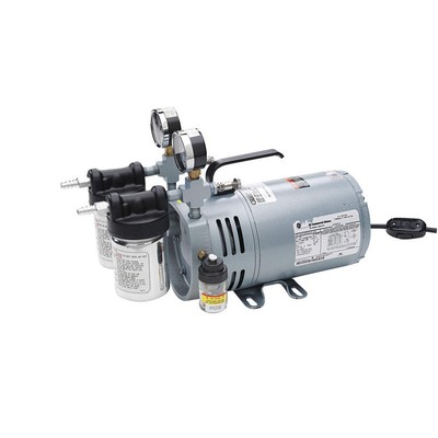 GAST 0523-V4-G588NDX Vacuum Pump, 1/4 hp, 1 Phase, 4.2 cfm 3KYY4