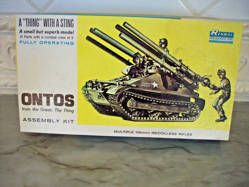 RARE Renwal VINTAGE Ontos A Thing With a Sting Tank Model Kit