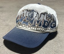 Vintage 90s Drew Pearson Columbia University Lions SnapBack Graffiti Hat Rare