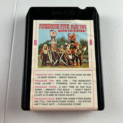 Firehouse Five Plus Two Goes to a Fire 8-Track 1961 Jazz Good Time