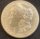 1884-S Morgan Silver Dollar AU Very Nice