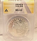 1904-O  MORGAN DOLLAR  *BLAST WHITE LUSTER*   MS-63   VAM-35B   ONLY 5 HIGHER!