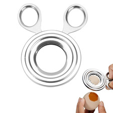 Edelstahl Eieröffner Eierpiekser und Eierschneider für rohe und gekochte Eier