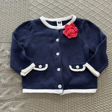 Janie and Jack Blue Cardigan 6/12M