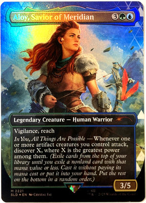 MTG Aloy, Savior of Meridian (Rainbow Foil) Secret Lair x Horizon