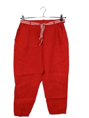 MADE IN ITALY Pantalon paperbag Dames Pantalon T EU 36 rouge style décontracté - Photo 1/4