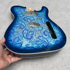 Guitar Body Telecaster alder wood HS Paisley blue 4.99 LBS